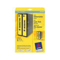 Avery Border Binder Labels, Yellow 61 x 297mm (20) (L4755-20)